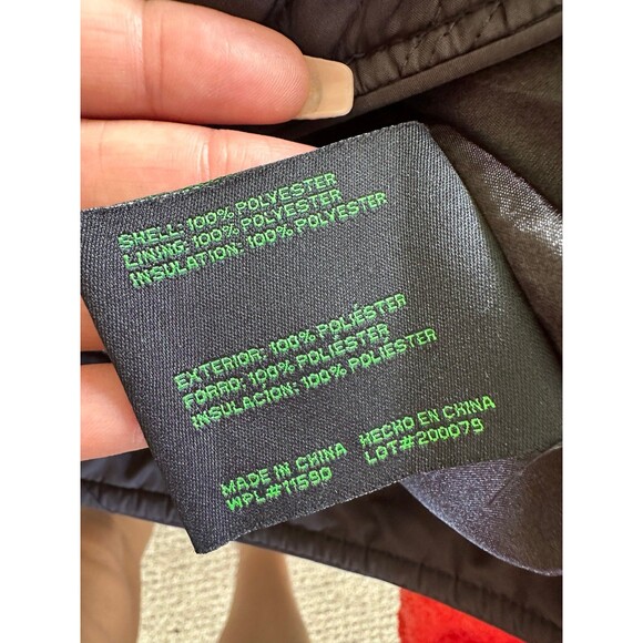 Weathercast Women's Quilted Hideaway Hoodie Zipper & Button Up Parka Jacket XL - Picture 11 of 12